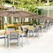 Costway 10' Hanging Solar LED Umbrella Patio Garden Sun Shade Offset Market W/Base Tan
